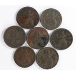 Collection of Farthings, George I to George III, (7)