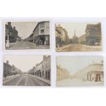Hadleigh postcards, four examples of the High Street x 2, Queen Street and Church Street, (4)