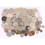 Collection of coins, to include History of the Royal Navy, New Zealand $5 coins, copy Roman coins,