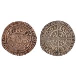 Henry VI Groat, Pinecone mascle issue 1431-32/3, young crowned bust facing, reverse long cross