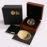 The Royal Mint 350th Anniversary of the Guinea 2013 UK £2 Gold proof, cased and capsule, numbered