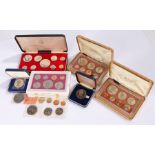 Cook Islands proof coinage, Royal Australian Mint, 1972, 1973 x 2, two Cook Islands cased $1 a first