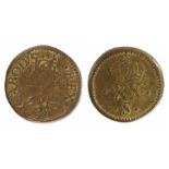 Coin weight, Charles I, Gold Unite of 20 Shillings, by Nicholas Briot