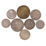 Coins, to include William IV Four Pence pieces, George IV Six Pence pieces, George IV Shilling and