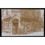 Postcard, possibly Woking area, superb RP of Mrs Williams corner shop front.