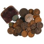 Coins, to include a George III Cartwheel Two pence piece 1797, various Pennies, a Queen Victoria