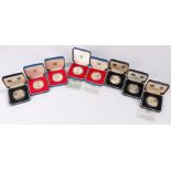 Royal Mint silver Proof coins, each 25 pence, to include Jersey, Tristan Da Cunha, Mauritius, St