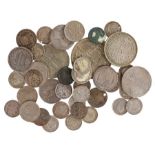 Collection of coins, to include a 1937 Crown, Half Crowns, Victoria Shillings, etc