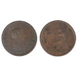 George III Penny, 1807, reverse Britannia seated