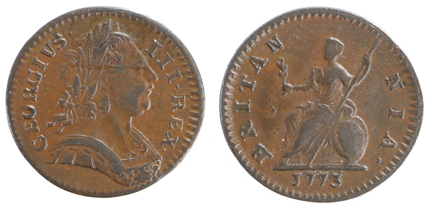 George III Halfpenny, 1773