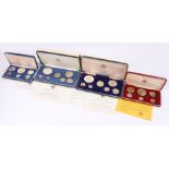 Franklin mint sets, to include Jamaica Proof set 1969, 1970, 1971, 1972, (4)