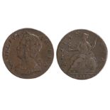 George II Halfpenny, 1729