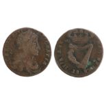 Charles II Irish Halfpenny, 1683