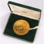 Prince of Wales Investiture medal, in gilt bronze, 1969, cased