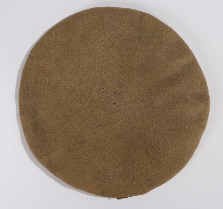 An early Special Air Service Regiment sand coloured beret, the beret is well worn and made from a - Image 3 of 6