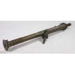 19th Century Malaysian bronze swivel cannon (Lantaka), with a flared end and a tapering shaft with