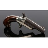 late 19th century Colt 41 cal rimfire pocket pistol, the steel 6cm barrel stamped COLT and a