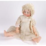 Simon & Halbig bisque headed doll, with articulated limbs, numbered to the back of the neck 126,