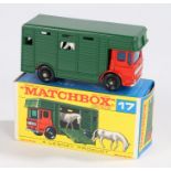 Matchbox, 17 Horse Box, boxed as new