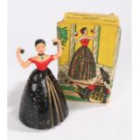 A. Wells & Co. Welsotoys novelty mechanical Spanish dancer, housed in original box