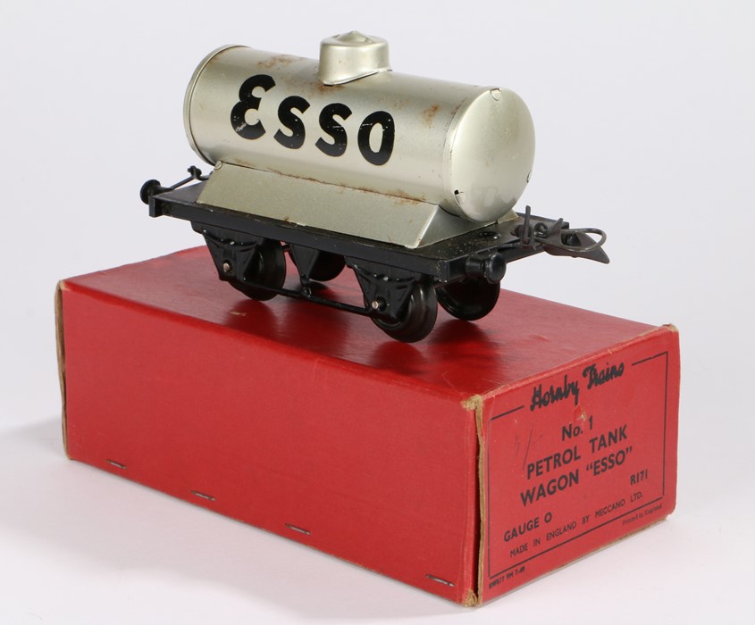 Hornby Trains No.1 Petrol Tank Wagon Esso, Gauge O, R171, boxed