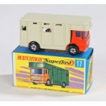 Matchbox Super Fast, 17 Horse Box, boxed as new