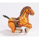 Daiya clockwork tinplate bucking bronco toy