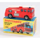 Matchbox Super Fast, Merryweather Fire Engine, boxed as new