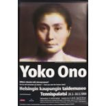 Yoko Ono exhibition poster, "Milloin viimeski nait taivaanrannan? have you seen the horizon