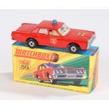 Matchbox, New 59 Mercury Fire Chief, boxed as new