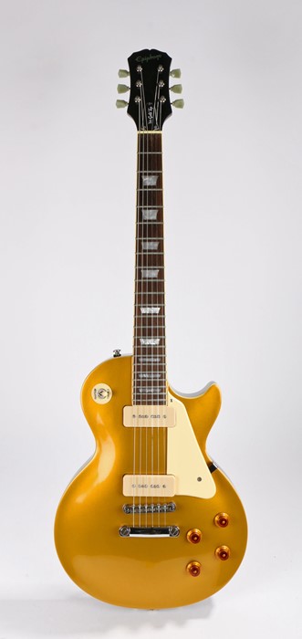 Epiphone Les Paul '56 Gold Top Model electric guitar, made in Korea, serial number U01120991, gold