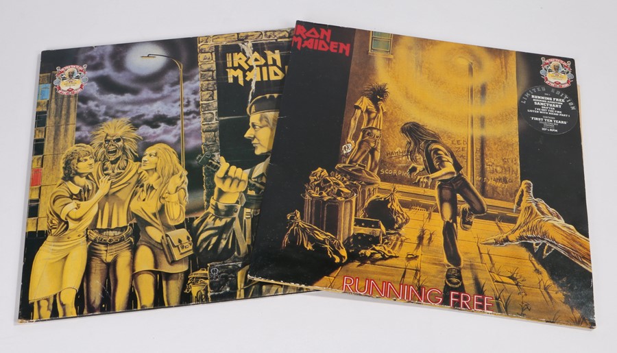 2 x Iron Maiden 12" Singles. Women In Uniform double disc with Twilight Zone (EMI IRN 2). Running