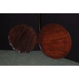 Mahogany circular table top, 59cm diameter, piecrust table top, 54cm diameter