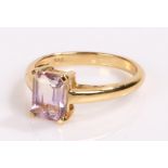 Anahi ametrine ring, set to a silver and gold plated shank, ring size N