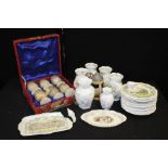 Collection of Royal Doulton Brambly Hedge china, to include four seasons vases, plates, miniature