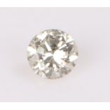 Unmounted diamond, round cut 0.27 carat