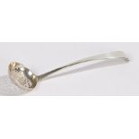 George III silver mint sauce spoon, London 1792, maker George Smith (III) & William Fearn, with