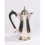 Edward VII silver hot water jug, Sheffield 1906, maker Harrison Brothers & Howson (George Howson),