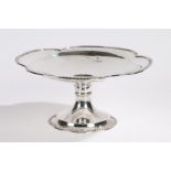 George V silver tazza, Sheffield 1927, maker James Deakin & Sons (John & William F Deakin), the