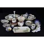 Quantity of ceramics, plates dishes, cups, ornaments, etc, (Qty)
