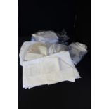 Quantity of linen and lace, tablecloths,napkins, etc, (Qty)