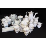 Mixed lot of part services in Royal Albert 'Belinda' pattern, Wedgewood 'Clementine' pattern and