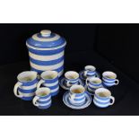 Collection of T.G Green and similar Cornish ware, to include bread crock, three graduated jugs,