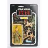 Kenner Teebo, Star Wars, Return of the Jedi, upon a 79 punched card back