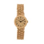 Baume Mercier ladies 18 carat gold wristwatch, the signed gilt dial with Roman hours attached to the