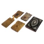 Collection of five note book/aide memoire/dance cards - Art Nouveau & Art Deco (5)