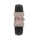 Carrera Y Carrera Tempus Fugyt ladies wristwatch, the signed mother of pearl dial with baton