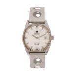 Tissot Seastar PR 516 gentleman's wristwatch, the signed silver dial with baton markers, date