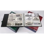 Approximately 1700 postcards and photographs depicting trams, sorted alphabetically by towns and