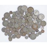 Pre 1947 coins, to include Half Crowns, Shillings, and smaller denominations, (417 grams)